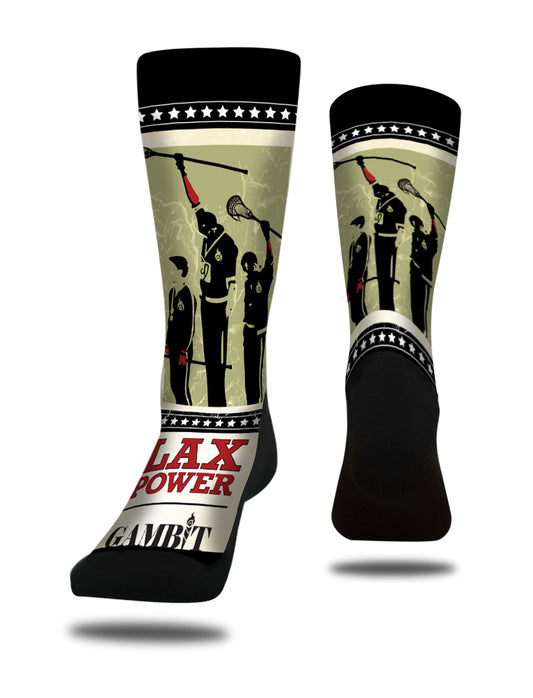 Lax Power graphic socks
