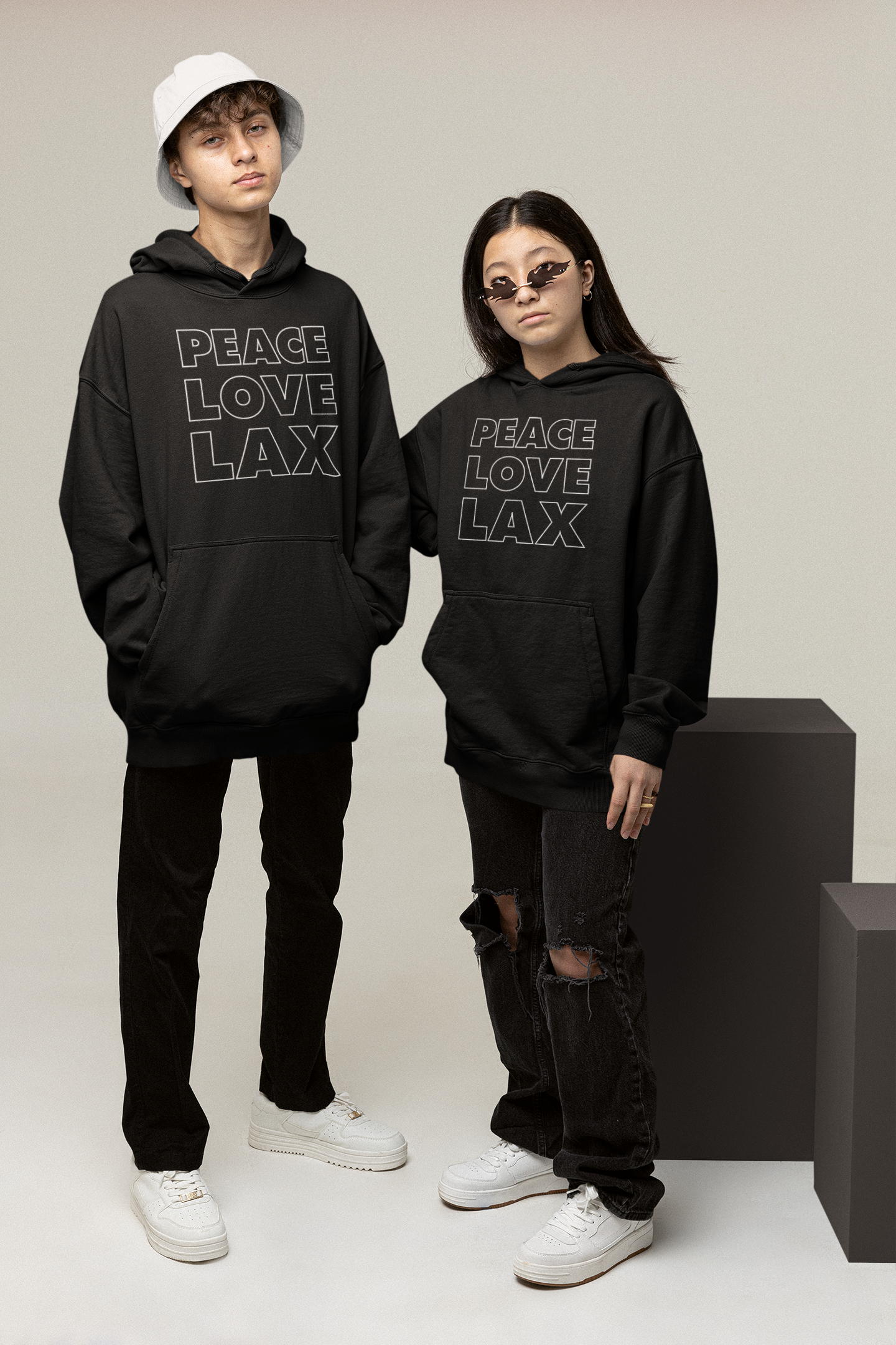 PEACE LOVE LAX HOODIE Avilable 10/5
