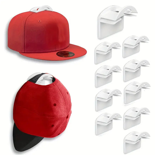 2PK Cap Holder, Self-Adhesive Hat Hooks, Hat Hangers For Boys Room Decor, Wall Hooks For Hats